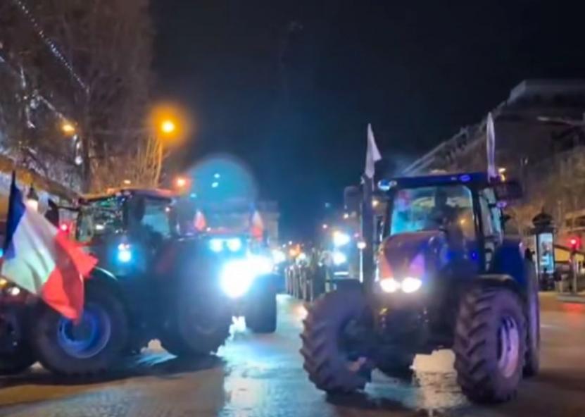 Protestuoja Prancūzijos ūkininkai. Facebook nuotr. 